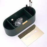 Maxbell Tissue Paper Holder Simple Tissue Dispenser for Bedside Table Bedroom Vanity Green