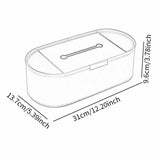 Maxbell Tissue Paper Holder Simple Tissue Dispenser for Bedside Table Bedroom Vanity Green