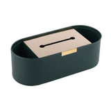 Maxbell Tissue Paper Holder Simple Tissue Dispenser for Bedside Table Bedroom Vanity Green