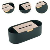 Maxbell Tissue Paper Holder Simple Tissue Dispenser for Bedside Table Bedroom Vanity Green
