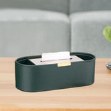 Maxbell Tissue Paper Holder Simple Tissue Dispenser for Bedside Table Bedroom Vanity Green