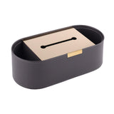 Maxbell Tissue Paper Holder Simple Tissue Dispenser for Bedside Table Bedroom Vanity Gray