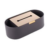Maxbell Tissue Paper Holder Simple Tissue Dispenser for Bedside Table Bedroom Vanity Gray