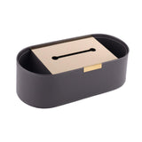 Maxbell Tissue Paper Holder Simple Tissue Dispenser for Bedside Table Bedroom Vanity Gray