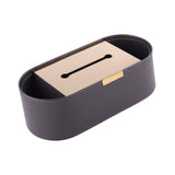 Maxbell Tissue Paper Holder Simple Tissue Dispenser for Bedside Table Bedroom Vanity Gray