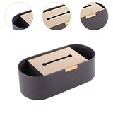 Maxbell Tissue Paper Holder Simple Tissue Dispenser for Bedside Table Bedroom Vanity Gray