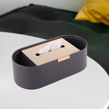 Maxbell Tissue Paper Holder Simple Tissue Dispenser for Bedside Table Bedroom Vanity Gray
