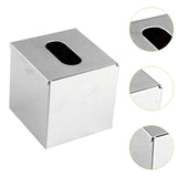 Maxbell Stainless Steel Tissue Box Paper Facial Cover for Bathroom Countertop