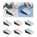 Maxbell Back Pillow Memory Cotton Wedge Prone Pillow for Office Dorm Watching Movies gray