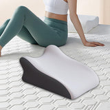 Maxbell Back Pillow Memory Cotton Wedge Prone Pillow for Office Dorm Watching Movies gray