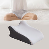 Maxbell Back Pillow Memory Cotton Wedge Prone Pillow for Office Dorm Watching Movies gray