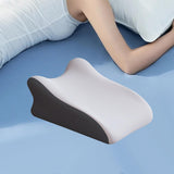 Maxbell Back Pillow Memory Cotton Wedge Prone Pillow for Office Dorm Watching Movies gray