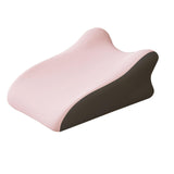 Maxbell Back Pillow Memory Cotton Wedge Prone Pillow for Office Dorm Watching Movies pink
