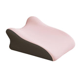 Maxbell Back Pillow Memory Cotton Wedge Prone Pillow for Office Dorm Watching Movies pink