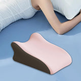 Maxbell Back Pillow Memory Cotton Wedge Prone Pillow for Office Dorm Watching Movies pink