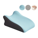 Maxbell Back Pillow Memory Cotton Wedge Prone Pillow for Office Dorm Watching Movies blue