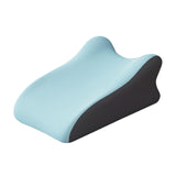 Maxbell Back Pillow Memory Cotton Wedge Prone Pillow for Office Dorm Watching Movies blue