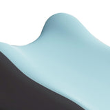 Maxbell Back Pillow Memory Cotton Wedge Prone Pillow for Office Dorm Watching Movies blue