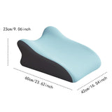 Maxbell Back Pillow Memory Cotton Wedge Prone Pillow for Office Dorm Watching Movies blue