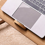 Maxbell Folding Table Rectanglar Laptop Lap Table for Bedroom Small Space and Living Room Brown Small