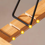 Maxbell Folding Table Rectanglar Laptop Lap Table for Bedroom Small Space and Living Room Light Brown Medium