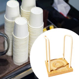 Maxbell Paper Cup Holder Stand Save Space Drinks Cups Rack for Bar Parties White 1 Slot