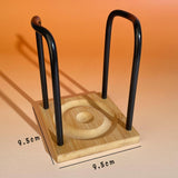 Maxbell Paper Cup Holder Stand Save Space Drinks Cups Rack for Bar Parties Black 1 Slot