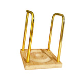 Maxbell Paper Cup Holder Stand Save Space Drinks Cups Rack for Bar Parties Gold 1 Slot