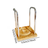 Maxbell Paper Cup Holder Stand Save Space Drinks Cups Rack for Bar Parties Silver 1 Slot