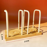 Maxbell Paper Cup Holder Stand Save Space Drinks Cups Rack for Bar Parties White 2 Slot