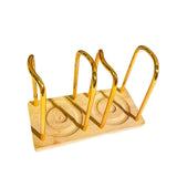 Maxbell Paper Cup Holder Stand Save Space Drinks Cups Rack for Bar Parties Gold 2  Slot