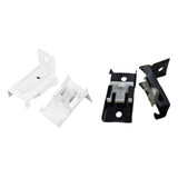 Maxbell 30x Ceiling Mount Brackets Curtain Rod Holders for Living Room Hotel Bedroom White