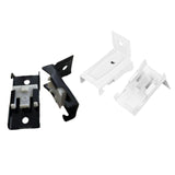 Maxbell 30x Ceiling Mount Brackets Curtain Rod Holders for Living Room Hotel Bedroom White