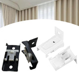 Maxbell 30x Ceiling Mount Brackets Curtain Rod Holders for Living Room Hotel Bedroom White