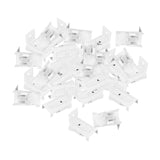 Maxbell 30x Ceiling Mount Brackets Curtain Rod Holders for Living Room Hotel Bedroom White