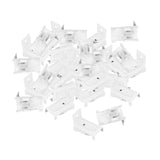 Maxbell 30x Ceiling Mount Brackets Curtain Rod Holders for Living Room Hotel Bedroom White