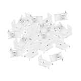 Maxbell 30x Ceiling Mount Brackets Curtain Rod Holders for Living Room Hotel Bedroom White