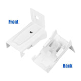 Maxbell 30x Ceiling Mount Brackets Curtain Rod Holders for Living Room Hotel Bedroom White