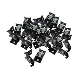 Maxbell 30x Ceiling Mount Brackets Curtain Rod Holders for Living Room Hotel Bedroom Black