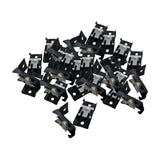 Maxbell 30x Ceiling Mount Brackets Curtain Rod Holders for Living Room Hotel Bedroom Black