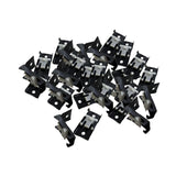 Maxbell 30x Ceiling Mount Brackets Curtain Rod Holders for Living Room Hotel Bedroom Black