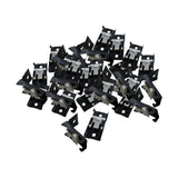Maxbell 30x Ceiling Mount Brackets Curtain Rod Holders for Living Room Hotel Bedroom Black
