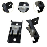 Maxbell 30x Ceiling Mount Brackets Curtain Rod Holders for Living Room Hotel Bedroom Black