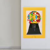 Maxbell Candy Dispenser Wall Mount Cereal Nut Work Desk Gumball Machine Holiday Gift