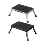 Maxbell Folding Step Stool Convenient Non Slip Footrest for Bedside Living Room Home Gray