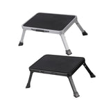 Maxbell Folding Step Stool Convenient Non Slip Footrest for Bedside Living Room Home Gray
