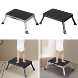 Maxbell Folding Step Stool Convenient Non Slip Footrest for Bedside Living Room Home Gray