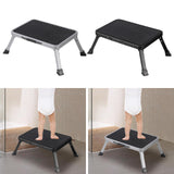 Maxbell Folding Step Stool Convenient Non Slip Footrest for Bedside Living Room Home Gray