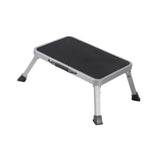 Maxbell Folding Step Stool Convenient Non Slip Footrest for Bedside Living Room Home Gray
