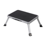 Maxbell Folding Step Stool Convenient Non Slip Footrest for Bedside Living Room Home Gray